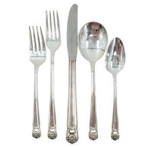 Rogers Brothers Silverplate‎ Eternally Yours Coquette 5 Piece Setting 5-8